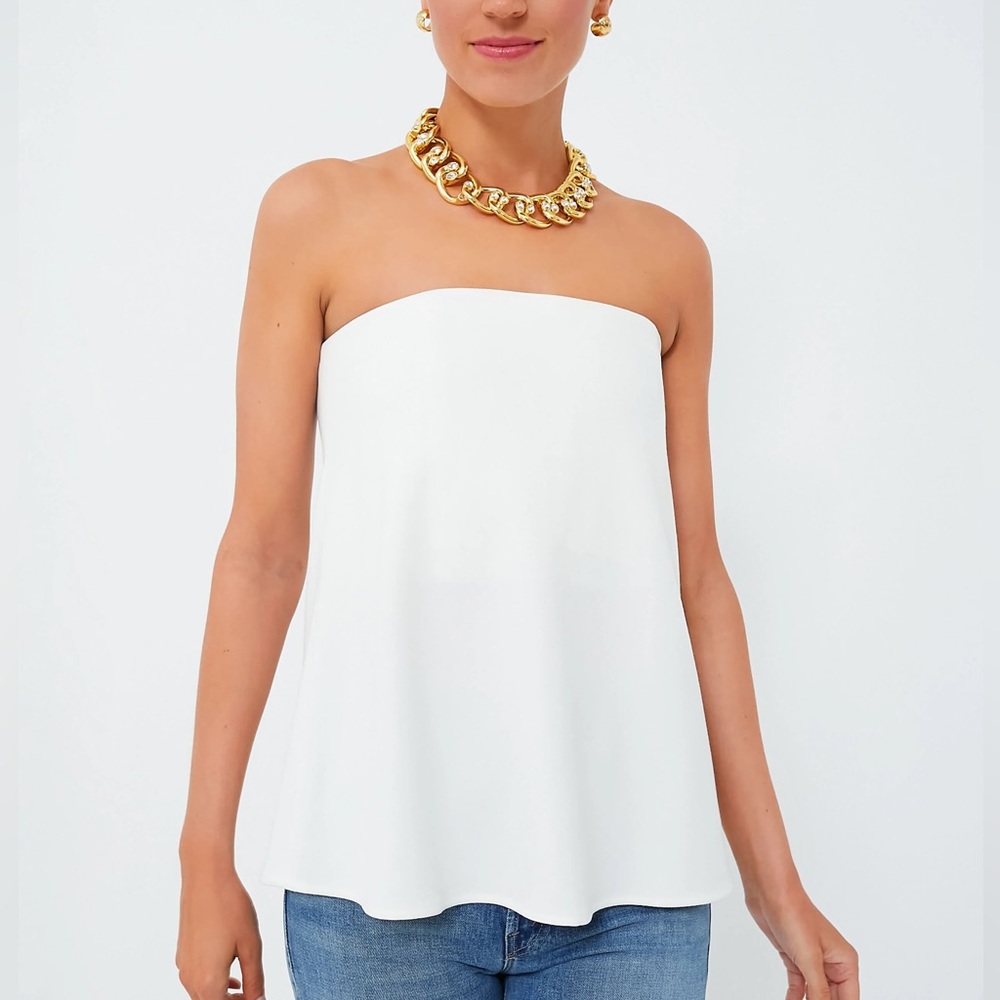 Tuckernuck Strapless Crepe Marin Top